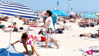 Beach Bogadell/ Barcelona beach walk ????️????????walking Spain best beaches