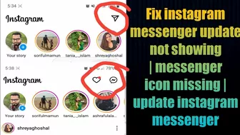 Fix instagram messenger update not showing 2022 android| get update instagram messenger icon missing