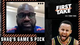 Shaq is taking the WARRIORS in Game 5 ????| First Take