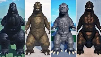 Evolution of Gojira 1954 In Roblox Games