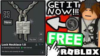 FREE ACCESSORIES! HOW TO GET Lock Necklace 1.0 & 2.0! (ROBLOX Givenchy Beauty House Event)