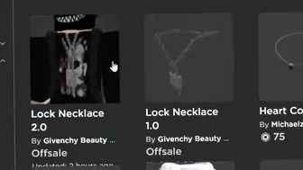 FREE ACCESSORIES! HOW TO GET Lock Necklace 1.0 & 2.0! (ROBLOX Givenchy Beauty House Event)