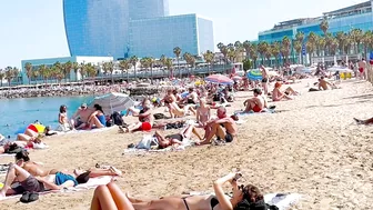 Beach Sant Sebastia/ Barcelona beach walk ????????????walking Spain best beaches