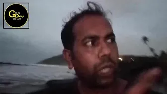 #shocking????????!! Car drowned in sea at Anjuna Beach, #Video by Local Activist Ramesh Bhovi.