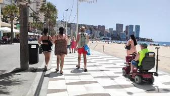 BENIDORM ???????? LEVANTE BEACH JUNE 2022 Costa Blanca SPAIN Walking 4K