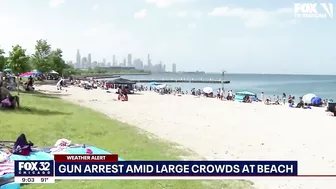 Chaos erupts at Chicago beach when police spot gun