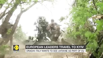 European leaders travel to Kyiv as they pledge their support amid the ongoing Russian invasion