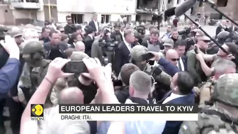 European leaders travel to Kyiv as they pledge their support amid the ongoing Russian invasion