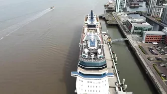 Celebrity Silhouette Cruise Ship docked, Liverpool on 16.6.22