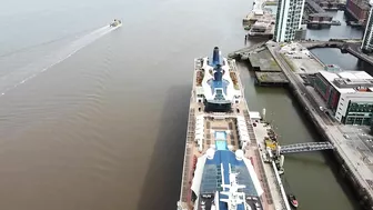 Celebrity Silhouette Cruise Ship docked, Liverpool on 16.6.22