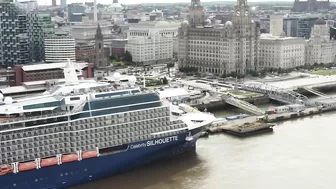 Celebrity Silhouette Cruise Ship docked, Liverpool on 16.6.22