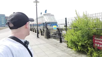 Celebrity Silhouette Cruise Ship docked, Liverpool on 16.6.22