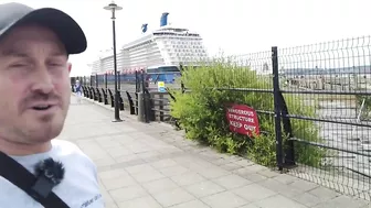 Celebrity Silhouette Cruise Ship docked, Liverpool on 16.6.22