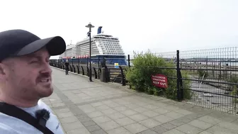 Celebrity Silhouette Cruise Ship docked, Liverpool on 16.6.22