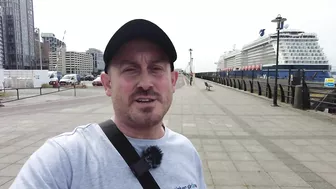 Celebrity Silhouette Cruise Ship docked, Liverpool on 16.6.22