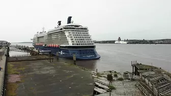 Celebrity Silhouette Cruise Ship docked, Liverpool on 16.6.22