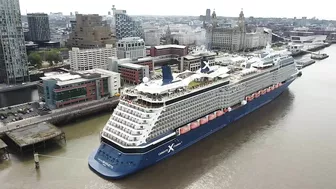 Celebrity Silhouette Cruise Ship docked, Liverpool on 16.6.22