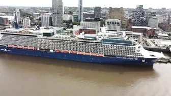 Celebrity Silhouette Cruise Ship docked, Liverpool on 16.6.22