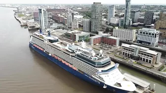 Celebrity Silhouette Cruise Ship docked, Liverpool on 16.6.22