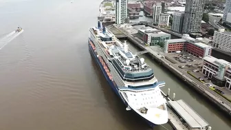 Celebrity Silhouette Cruise Ship docked, Liverpool on 16.6.22