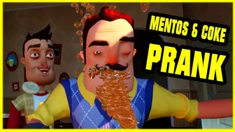 MENTOS AND COKE PRANK!! - Hello Neighbor Mod