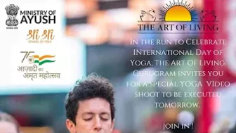 Art of Living celebrating International Yoga Day 2022 at KoD