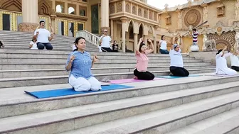 Art of Living celebrating International Yoga Day 2022 at KoD