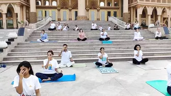 Art of Living celebrating International Yoga Day 2022 at KoD