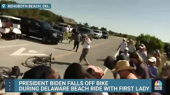 WATCH: Biden Bounces Back After Bike Fall During Delaware Beach Ride