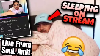 Aman Live From SouL Amit & Slept On Stream???? | SouLAman