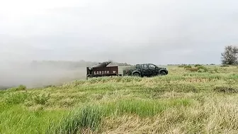 Ukrainians Fire Fighter Jet Rocket Pod From Truck Trailer