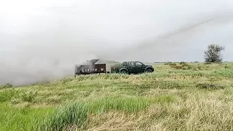 Ukrainians Fire Fighter Jet Rocket Pod From Truck Trailer