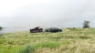 Ukrainians Fire Fighter Jet Rocket Pod From Truck Trailer