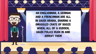 Funny jokes | An Englishman, a German and a Frenchman are all in Saudi Arabia, sharing...