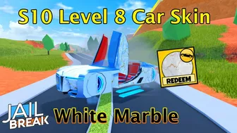 Unlocking Season 10 Level 8 White Marble Vehicle Skin in Roblox Jailbreak!