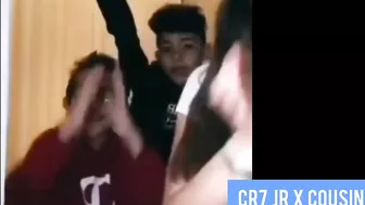 Cristiano Ronaldo doing Tiktok with Cristiano Ronaldo jr ????????