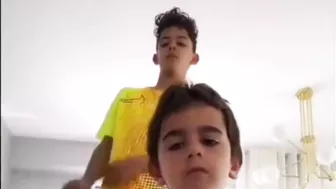 Cristiano Ronaldo doing Tiktok with Cristiano Ronaldo jr ????????