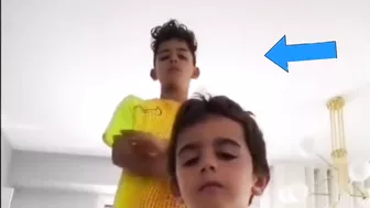 Cristiano Ronaldo doing Tiktok with Cristiano Ronaldo jr ????????