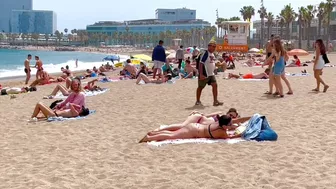 Barcelona beach walk / beach Sant Sebastia ????????????walking Spain best beaches