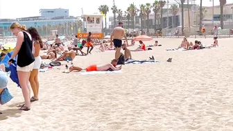 Barcelona beach walk / beach Sant Sebastia ????????????walking Spain best beaches