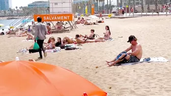 Barcelona beach walk / beach Sant Sebastia ????????????walking Spain best beaches