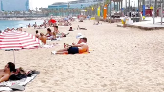 Barcelona beach walk / beach Sant Sebastia ????????????walking Spain best beaches