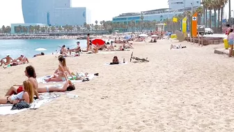 Barcelona beach walk / beach Sant Sebastia ????????????walking Spain best beaches