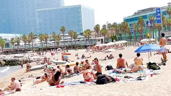 Barcelona beach walk / beach Sant Sebastia ????????????walking Spain best beaches