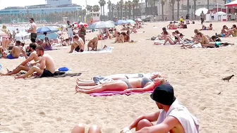 Barcelona beach walk / beach Sant Sebastia ????????????walking Spain best beaches