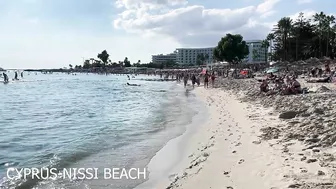 IBIZA Beach Summer - Beautifu Beach of Nissi Most Beautiful Walking 4k Island Life Cyprus