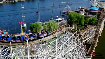 Indiana Beach Boardwalk Resort 1st Day Of Summer 4K Aerial Tour Must See Drone Footage