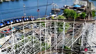 Indiana Beach Boardwalk Resort 1st Day Of Summer 4K Aerial Tour Must See Drone Footage