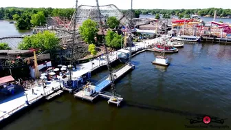 Indiana Beach Boardwalk Resort 1st Day Of Summer 4K Aerial Tour Must See Drone Footage