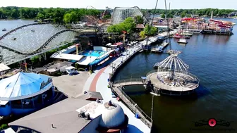 Indiana Beach Boardwalk Resort 1st Day Of Summer 4K Aerial Tour Must See Drone Footage